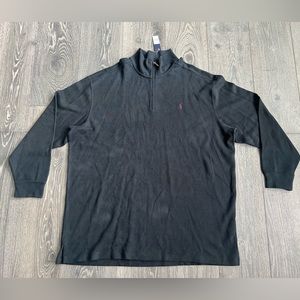 Polo Ralph Lauren 1/4 Zip Sweater in Black Size 4XL Tall
